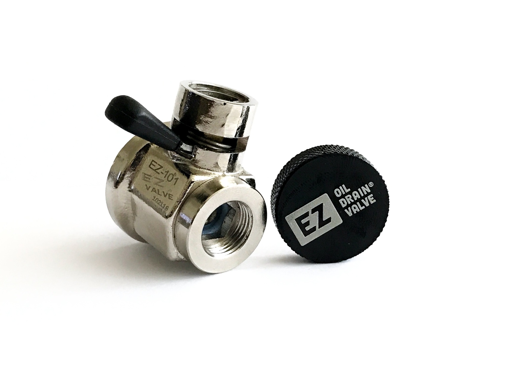 EZ-110 Silver NPT 3/8-18 Thread Size Oil Drain Valve EZ